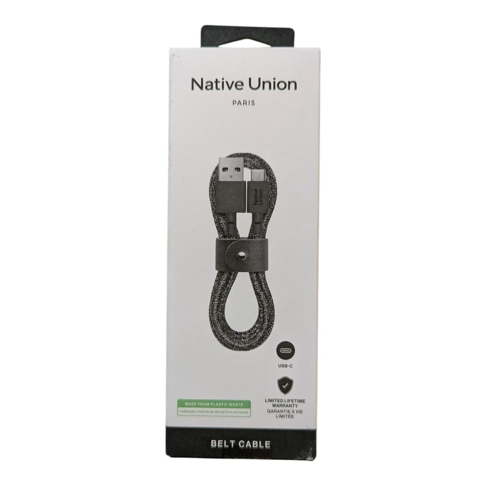 V4. Native Union Belt Cable 4' USB-C to USB-A Cable - Cosmos‎